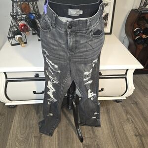 Torrid Gray Distressed Jeans